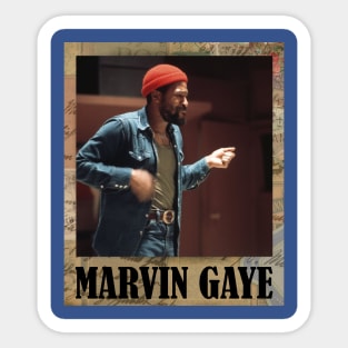 Marvin Gaye // Vintage Frame Sticker